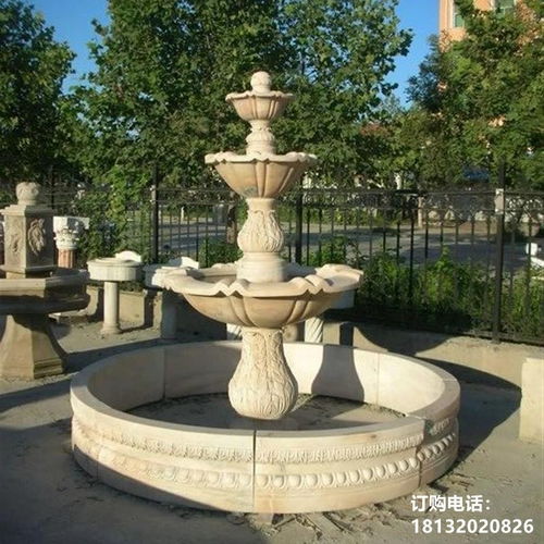 別墅景觀的藝術靈魂 多層噴泉石雕及其背后的匠心加工